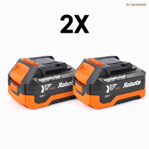 2 x Robota batteri DC-Q 18V 4Ah