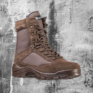 HÖGA VANDRINGSKÄNGOR HERR | BROWN TACTICAL BOOTS WITH YKK ZIPPER – MIL-TEC