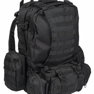 Liten svart vandringsryggsäck | BLACK DEFENSE PACK ASSEMBLY – MIL-TEC